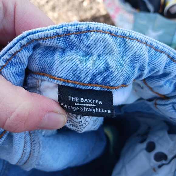 Blank NYC Womens Sz 25 The Baxter Ribcage Straight Leg Ombre Button Fly Highrise - Picture 2 of 6